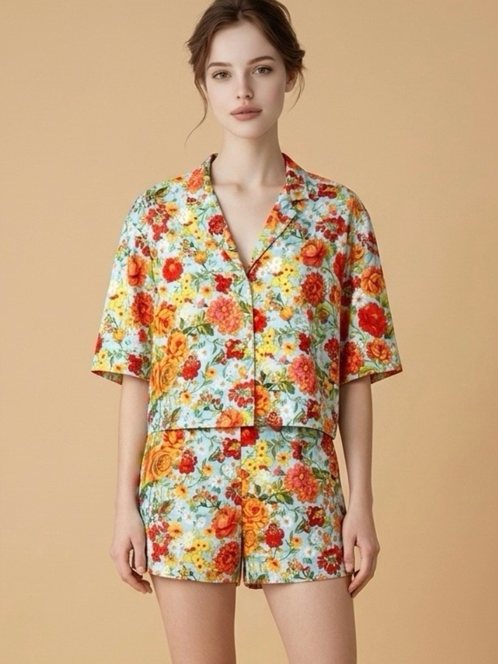 ZARA Flowy Floral Print Top Size Small NWT